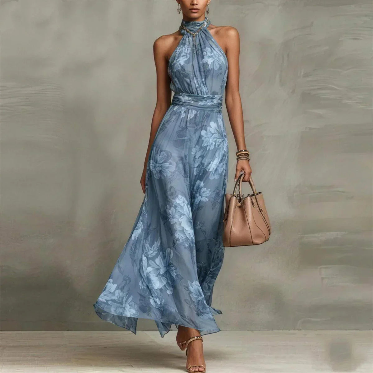 Lorena | Maxi-jurk met bloemenprint