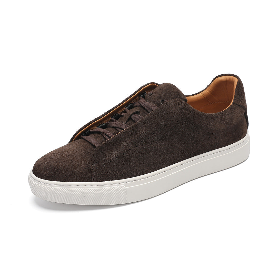 Frank | Heren Sneakers met Ronde Neus en Platte Hak