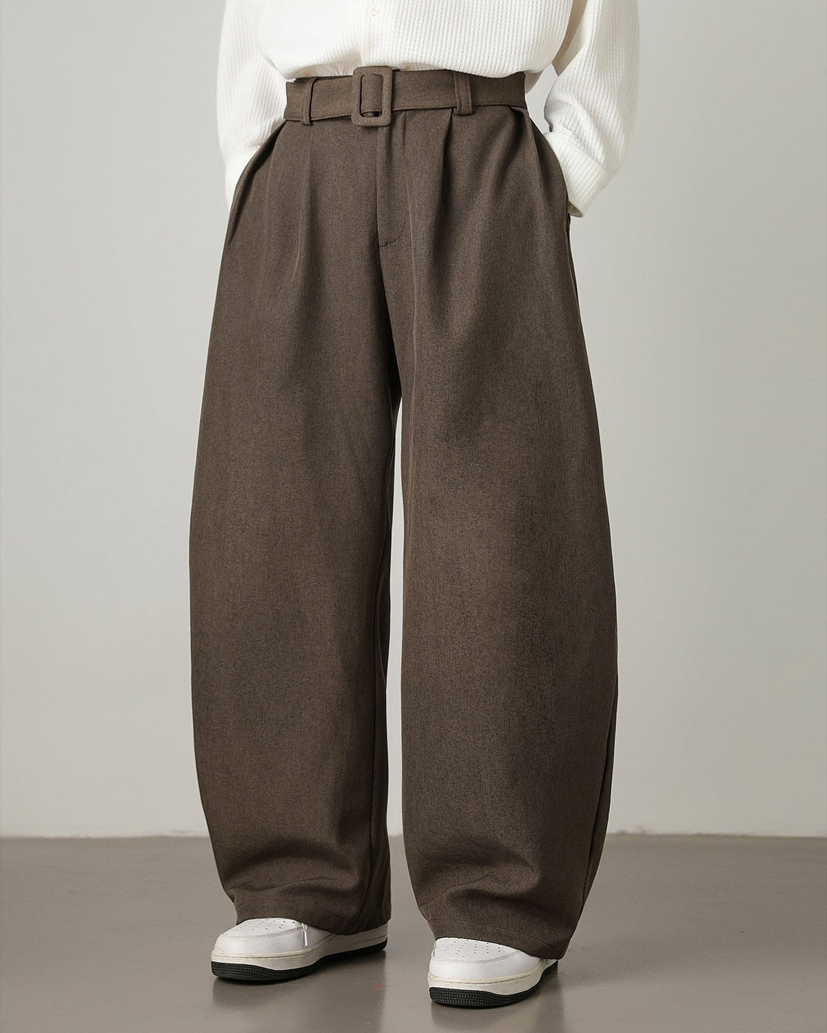 Matthew | Heren Plooi Broek met Hoge Taille