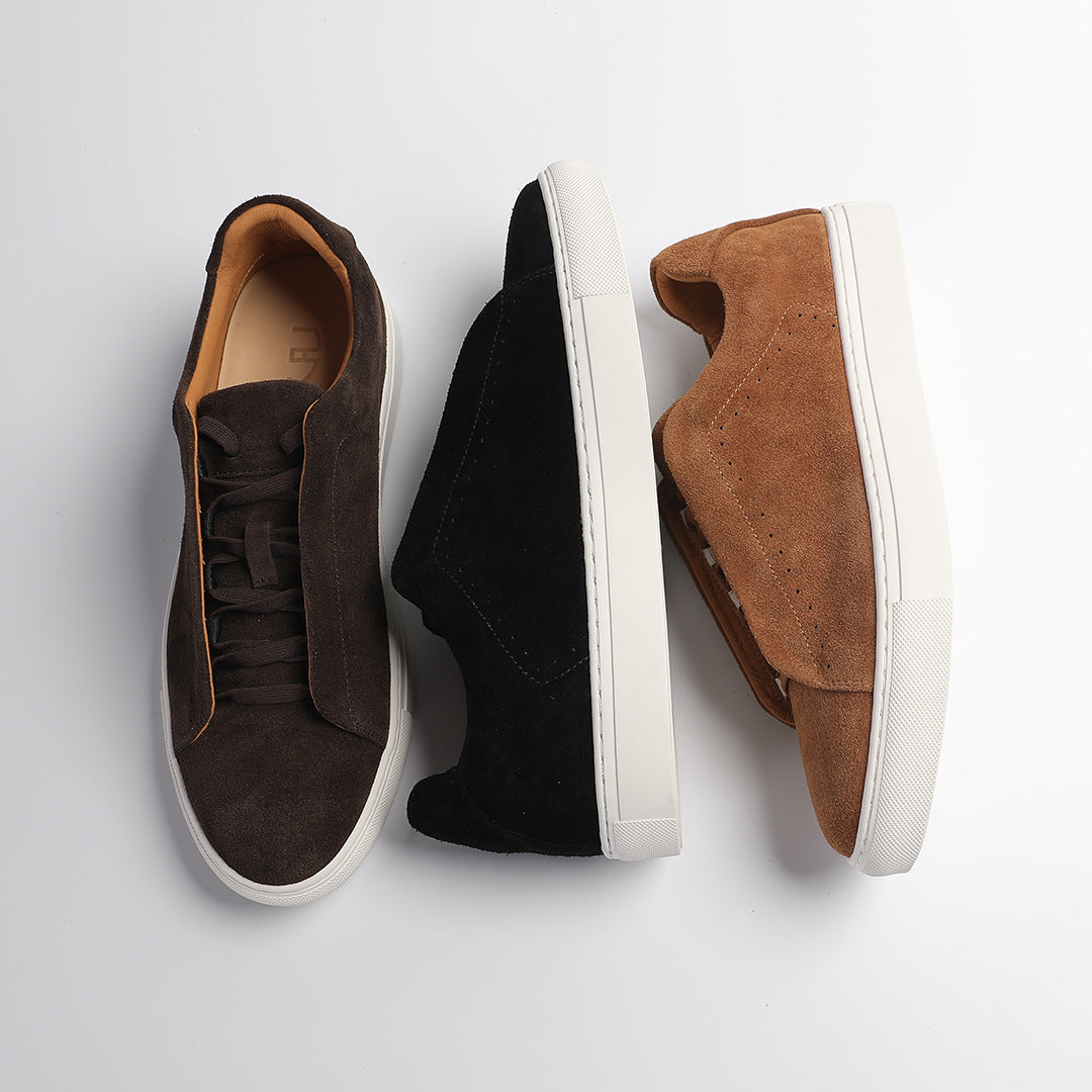 Frank | Heren Sneakers met Ronde Neus en Platte Hak
