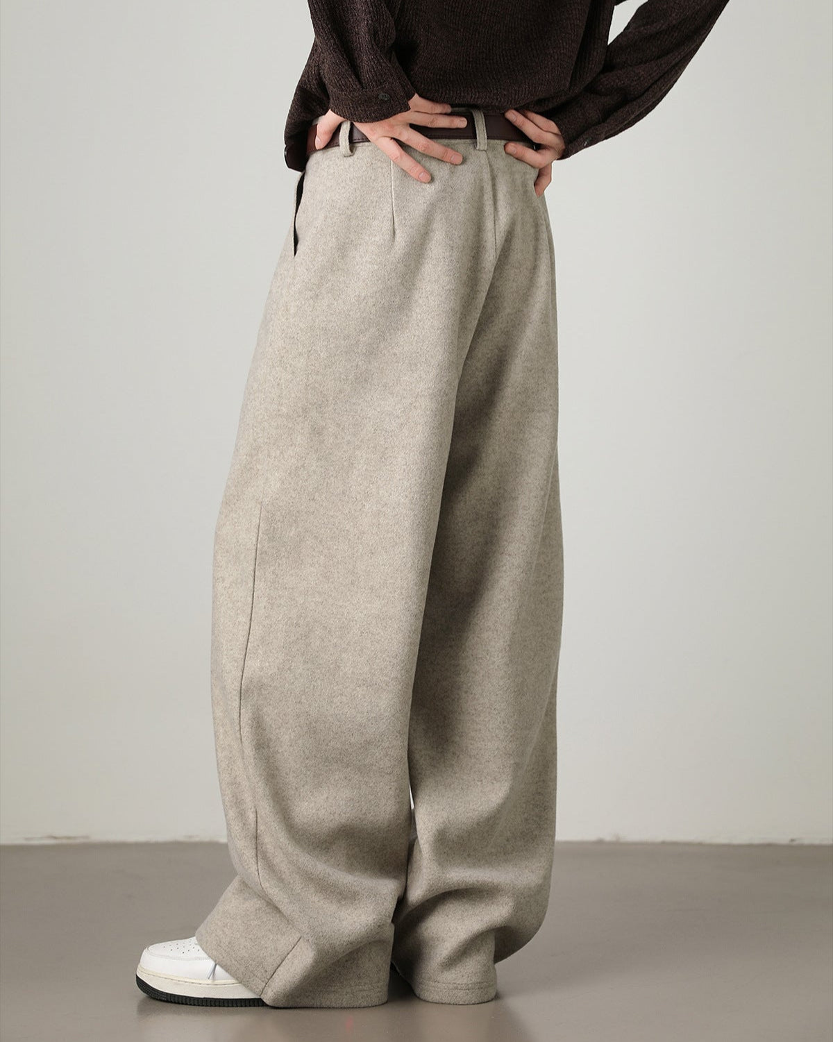 Anthony | Heren Wijde Broek met Hoge Taille