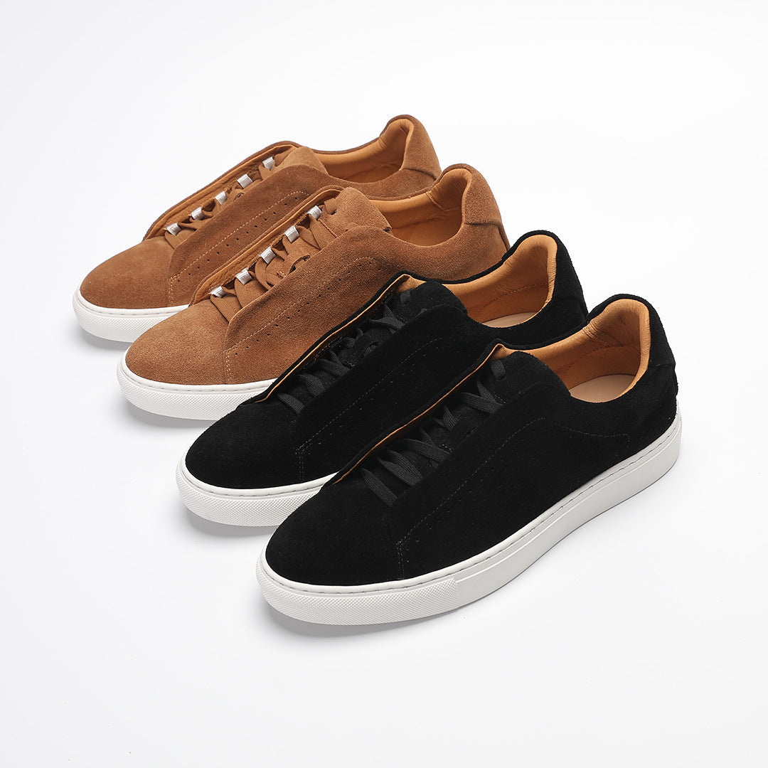 Frank | Heren Sneakers met Ronde Neus en Platte Hak