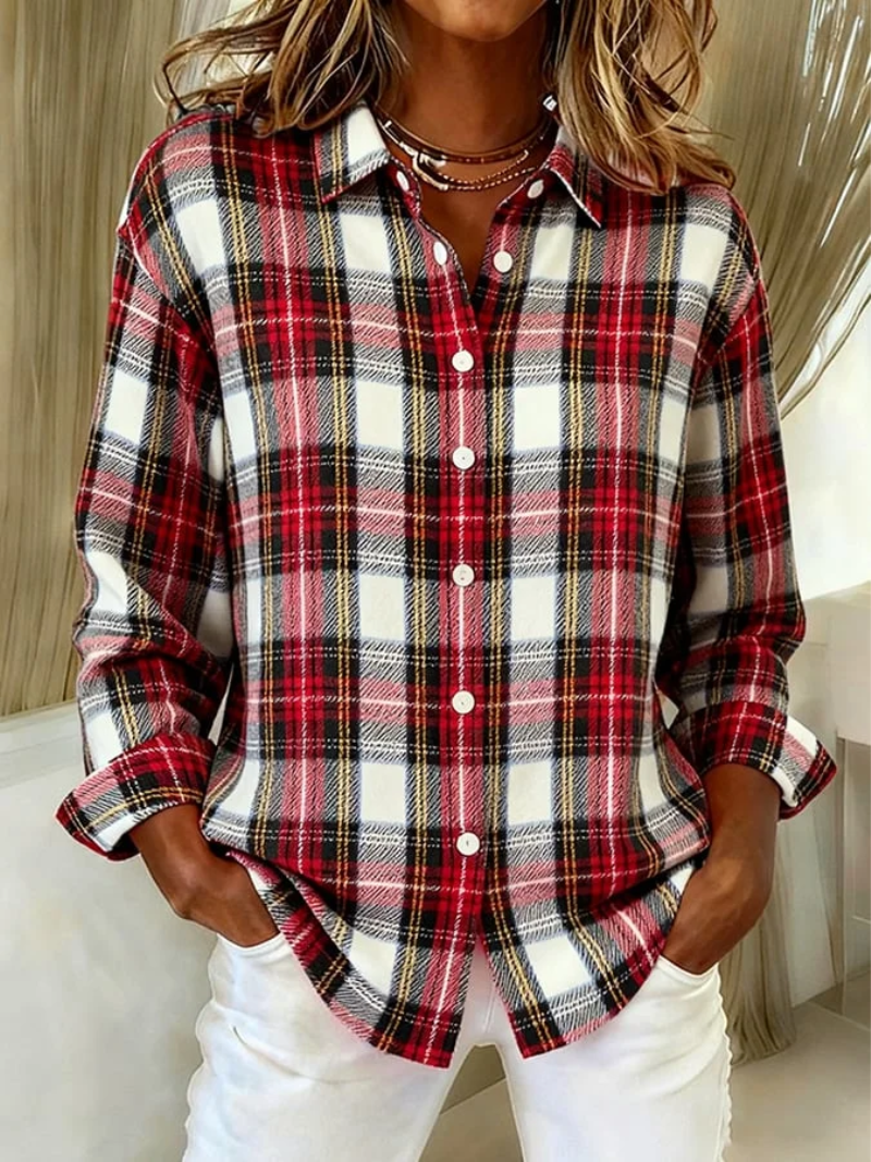 Mira | Klassieke Geruite Blouse