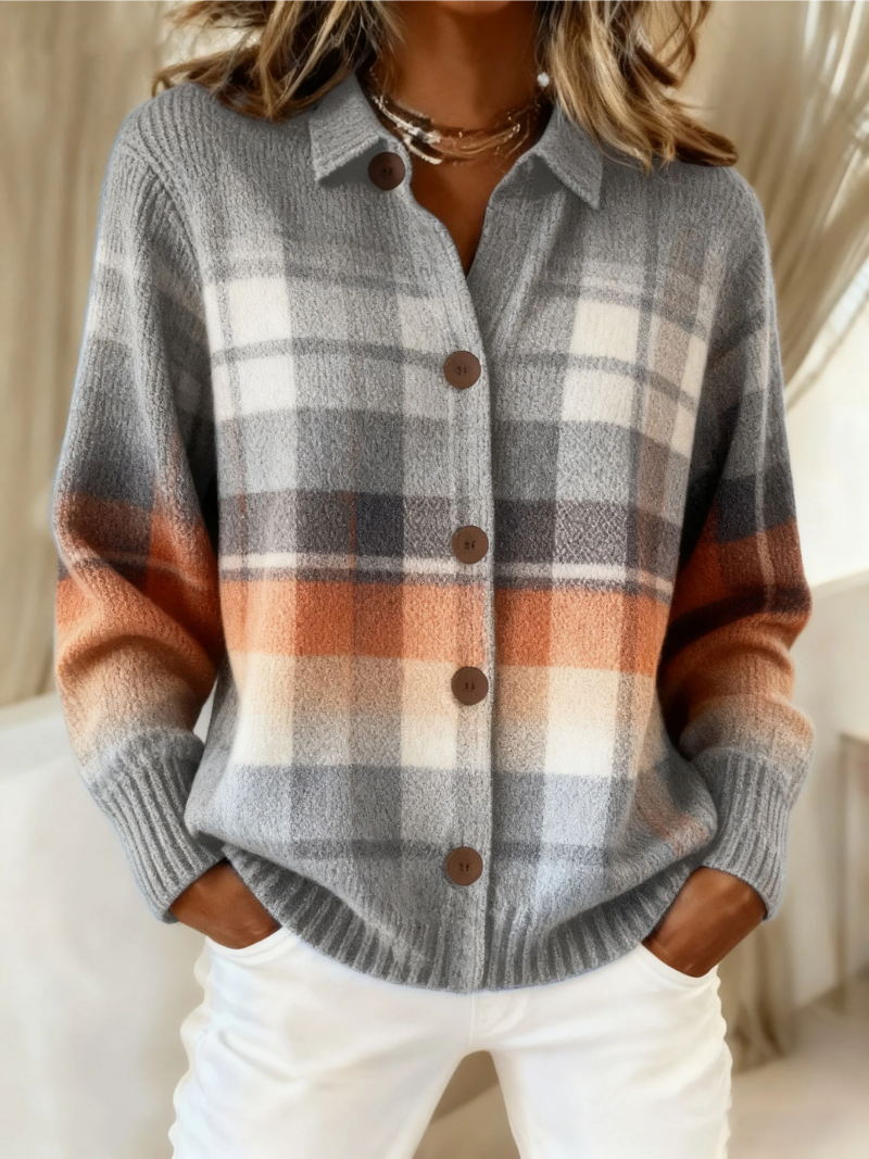 Fenra | Moderne Blouse Met Checkered Design