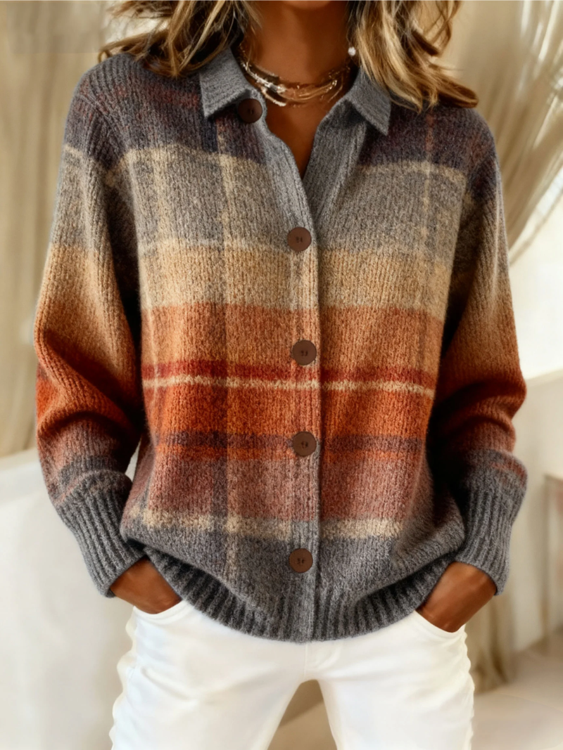 Ravéna | Geruite Blouse