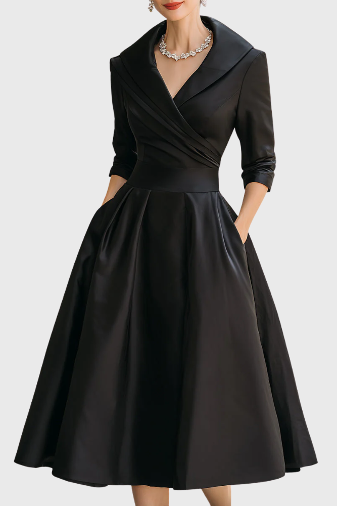 Rosa | Elegante midi-jurk