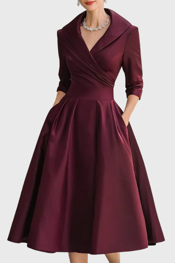 Rosa | Elegante midi-jurk