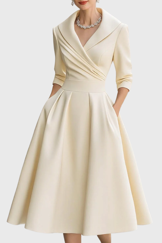 Rosa | Elegante midi-jurk