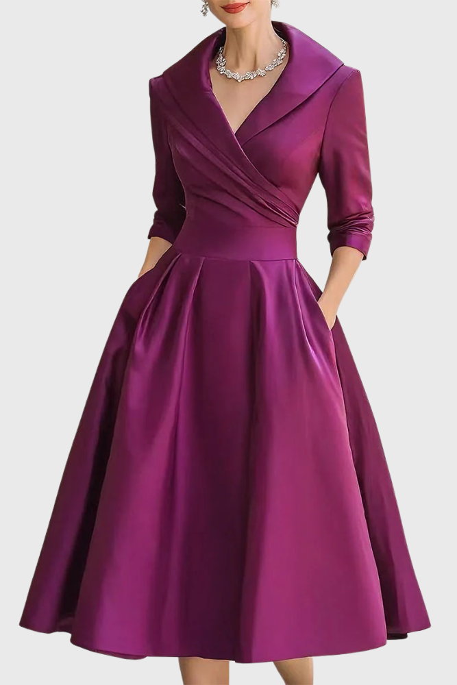 Rosa | Elegante midi-jurk