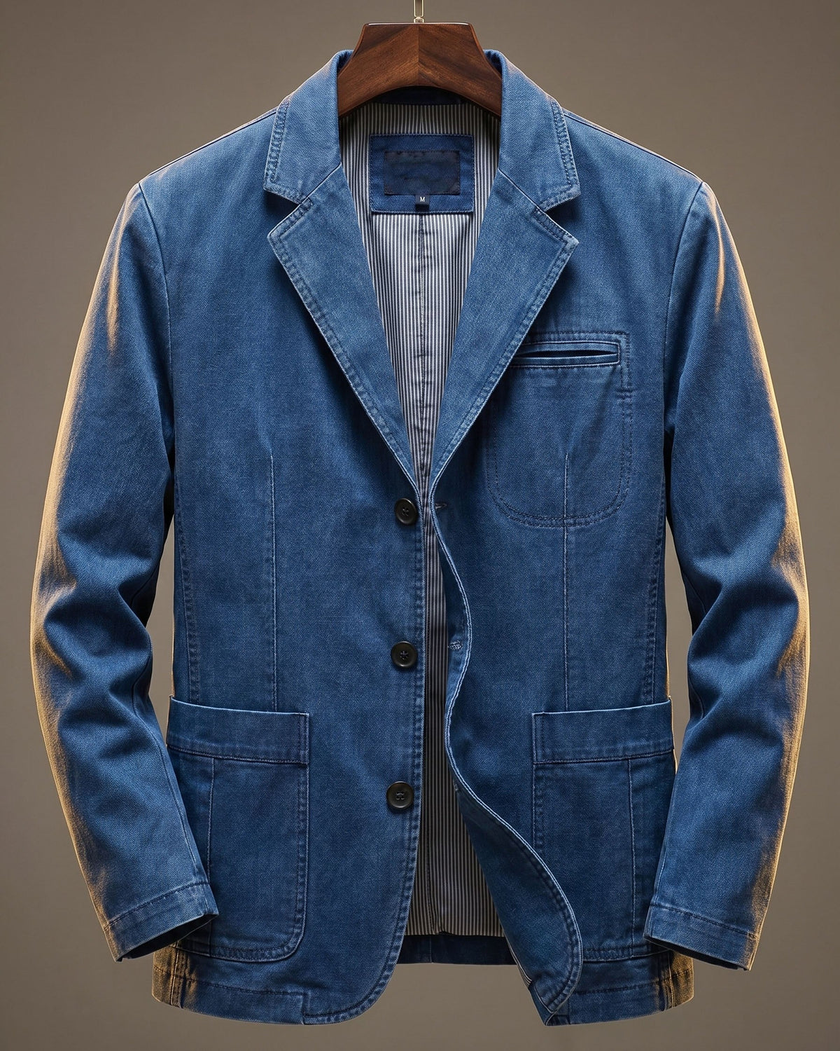 Gabriel | Stevig denimhemd voor heren