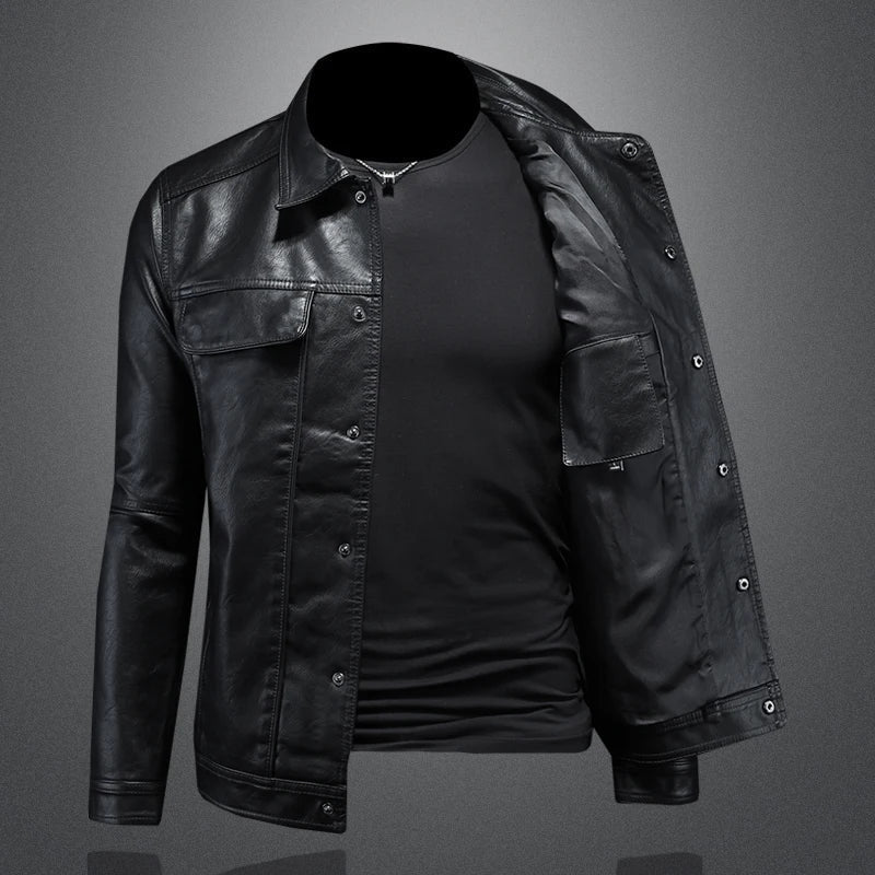 Darius | Stijlvolle Jas in Moto-Look