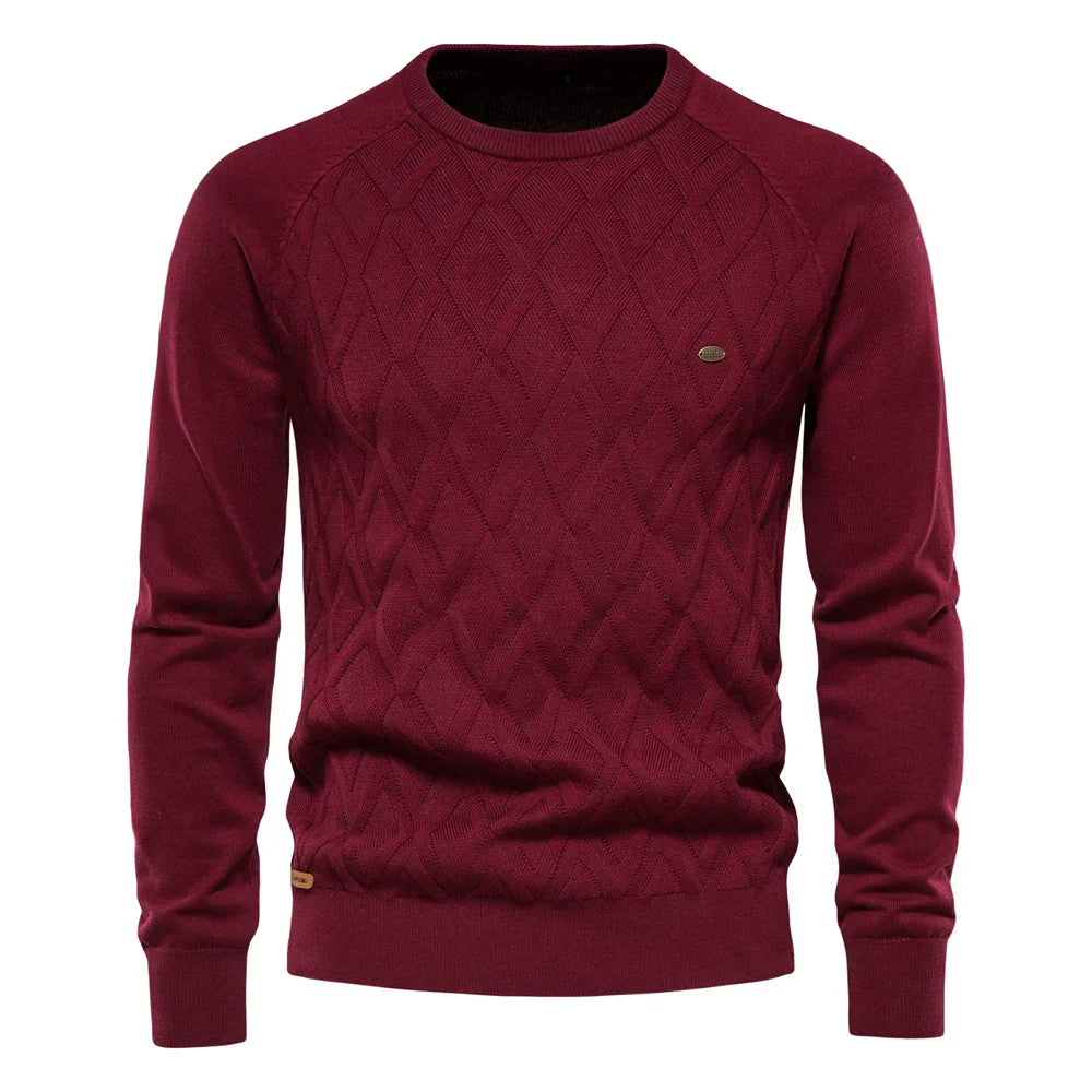 Fenlarden | Heren Trui Met Ruitdesign