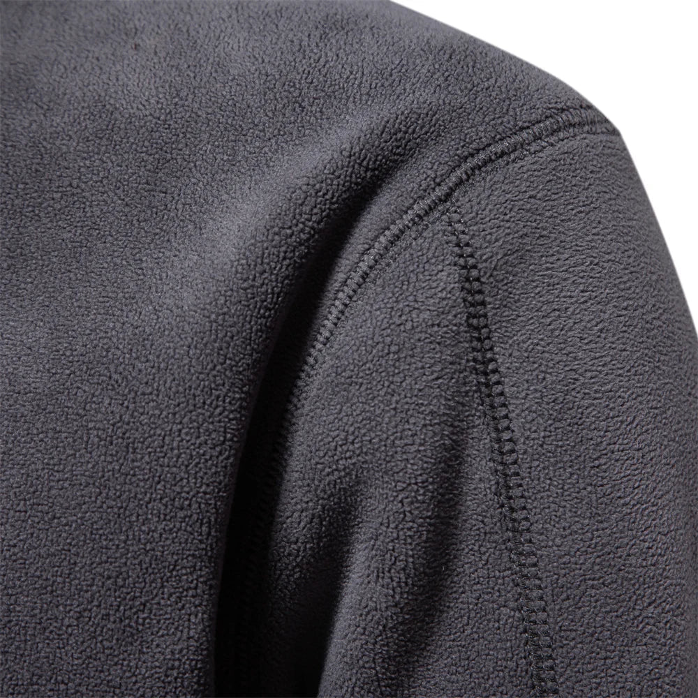 Larry | Heren Wintertrui met Hoge Kraag en Quarter-Zip