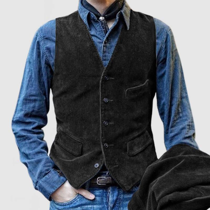 Tommy | 2-delige set: Blazer en Gilet van Fluweel