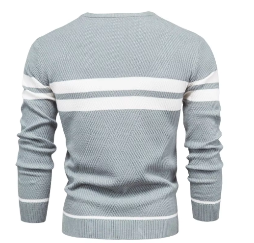 Tijmarek | Moderne Herentrui Met Streepdesign