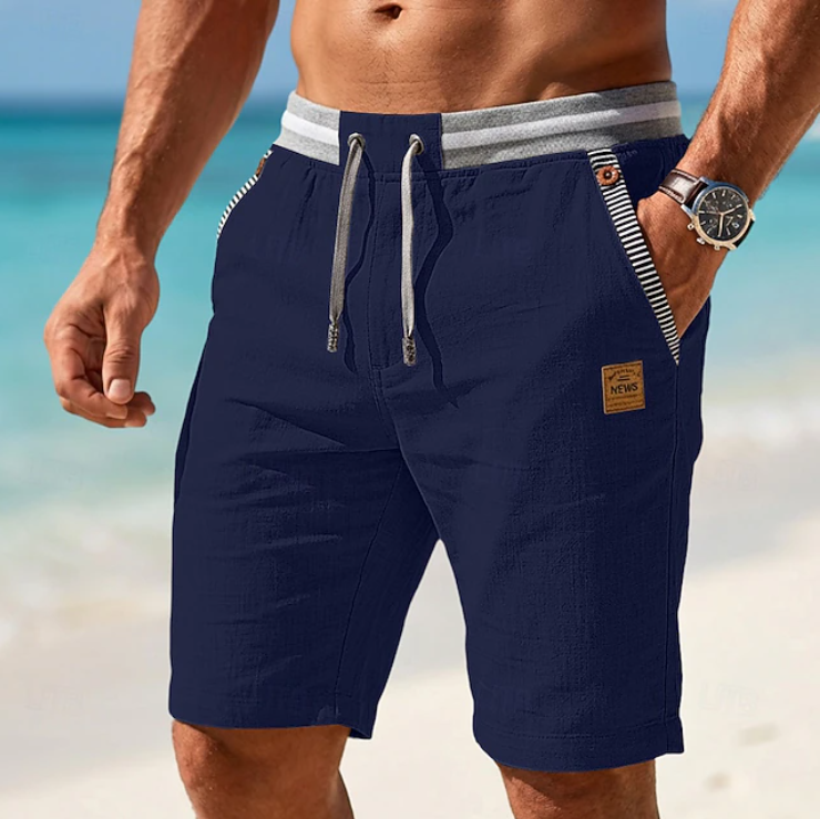 Angelo | Zomerse casual korte broek met trekkoord