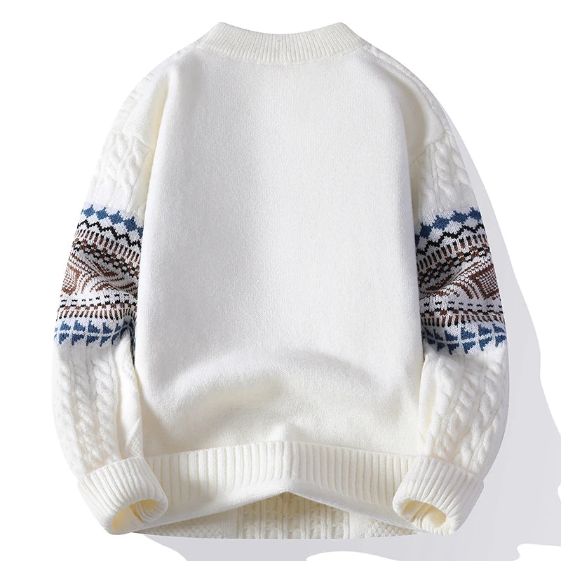 Christopher | Heren Kabeltrui met Winterpatroon