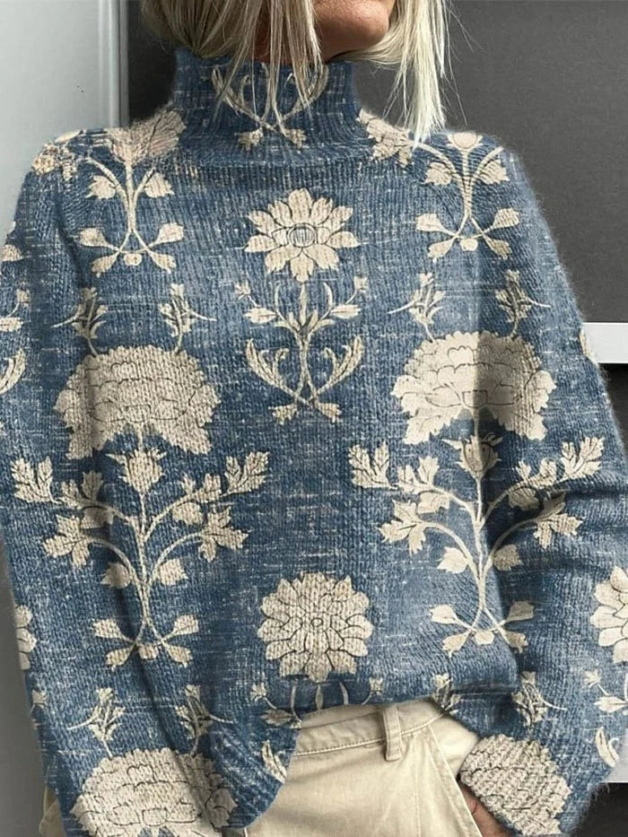 Nolda | Bedrukte sweater met natuurmotieven