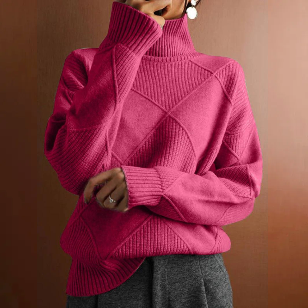 Marcelle | Elegante Coltrui met Geometrisch Patroon