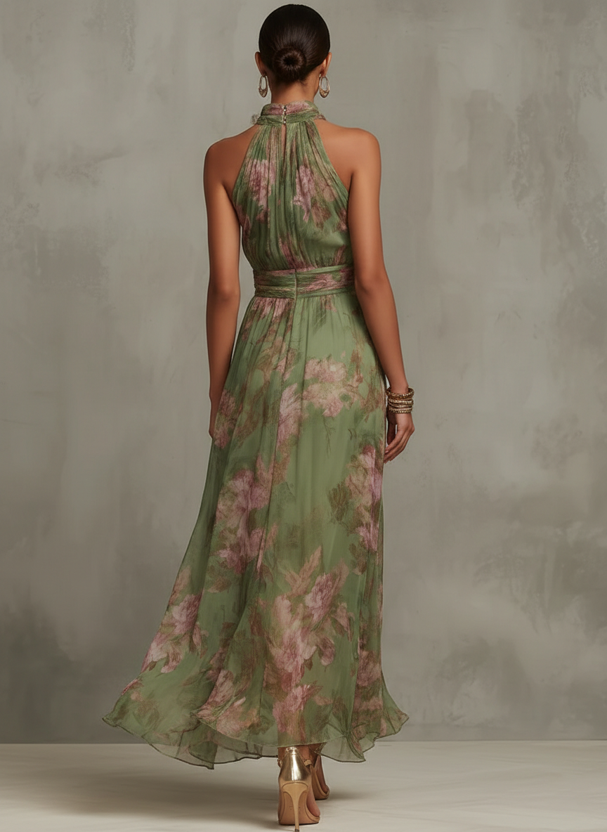 Katrina | Elegante Bloemen Maxi Jurk