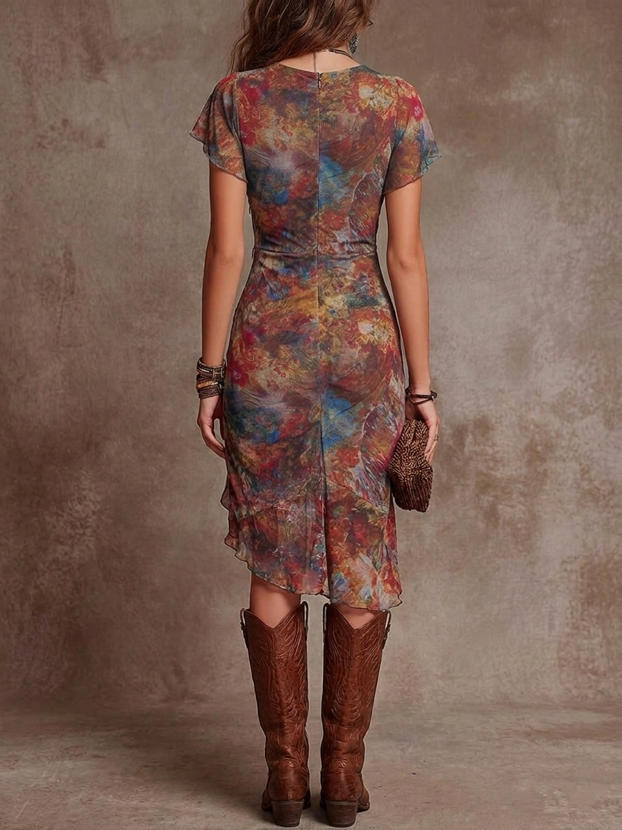 Emilia | Stijlvolle Boho Wikkel Jurk