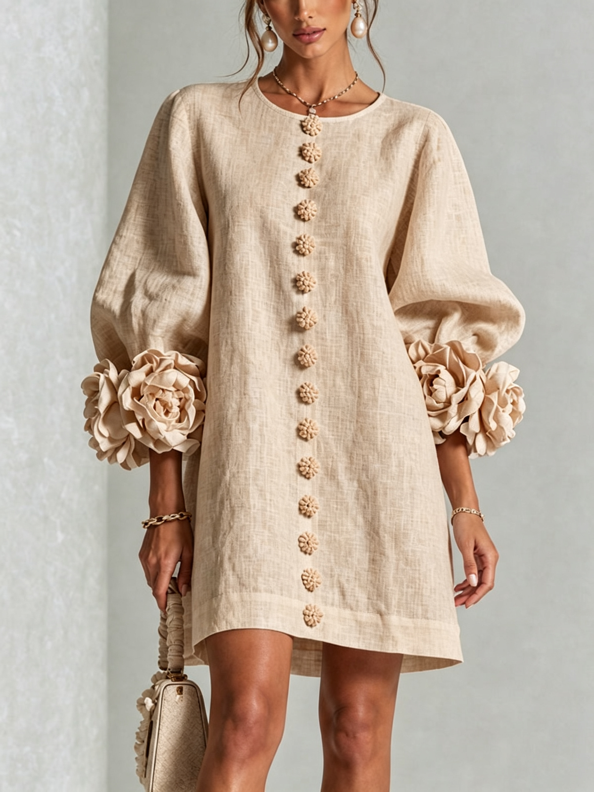 Therese | Bloemen mini-jurk
