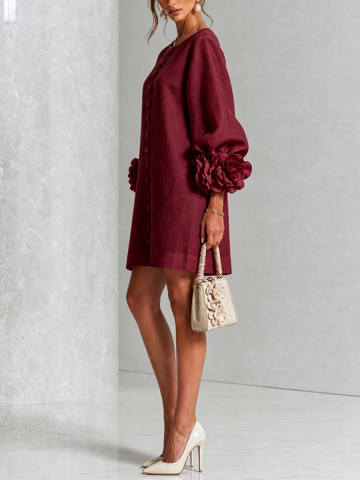 Therese | Bloemen mini-jurk