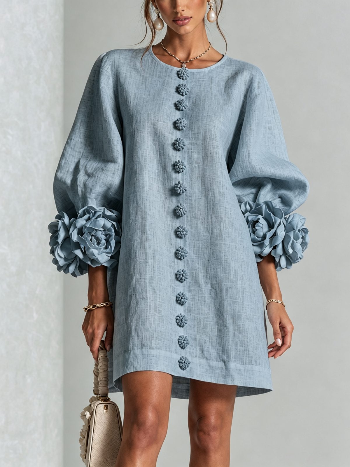 Therese | Bloemen mini-jurk