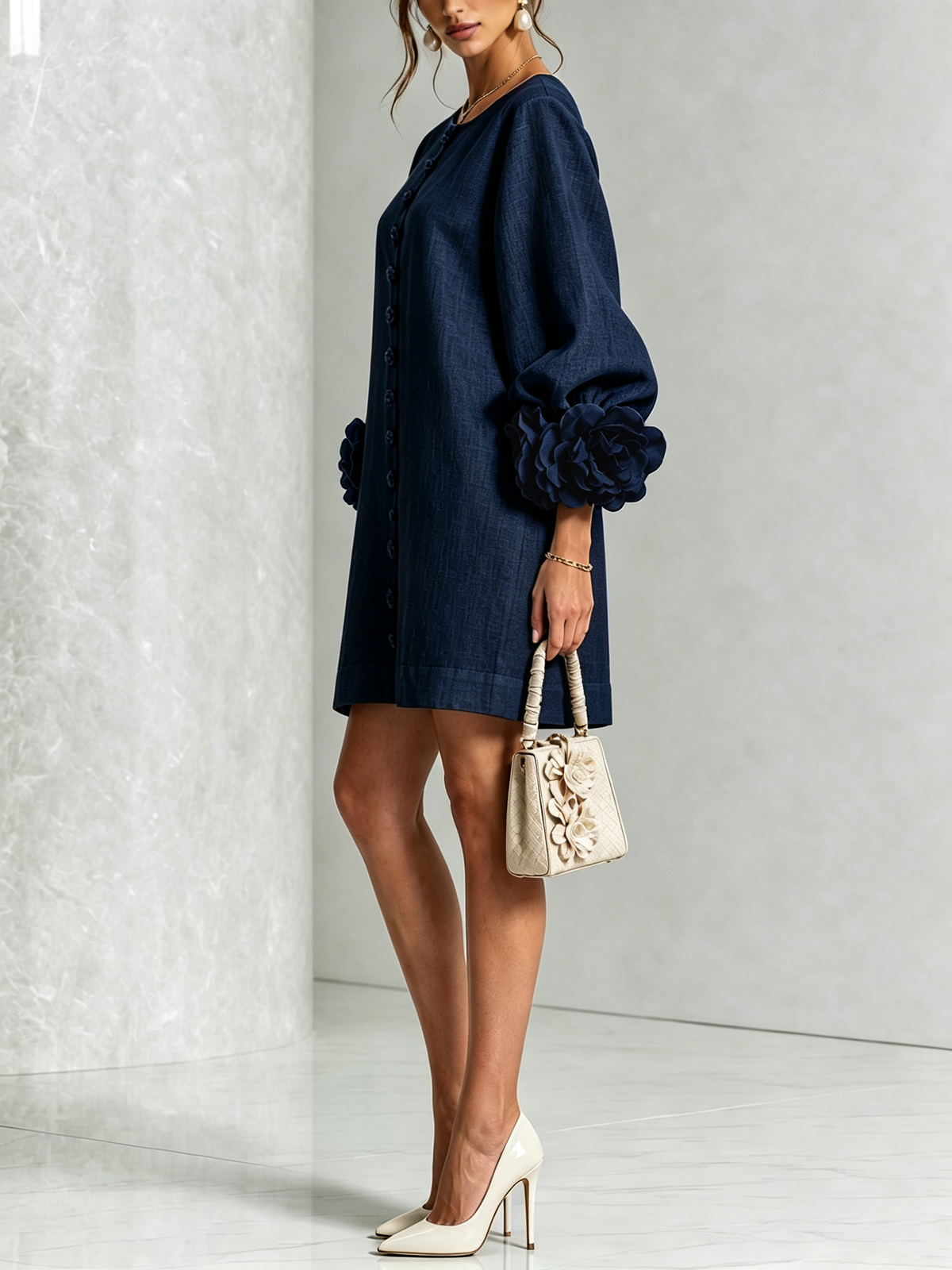 Therese | Bloemen mini-jurk