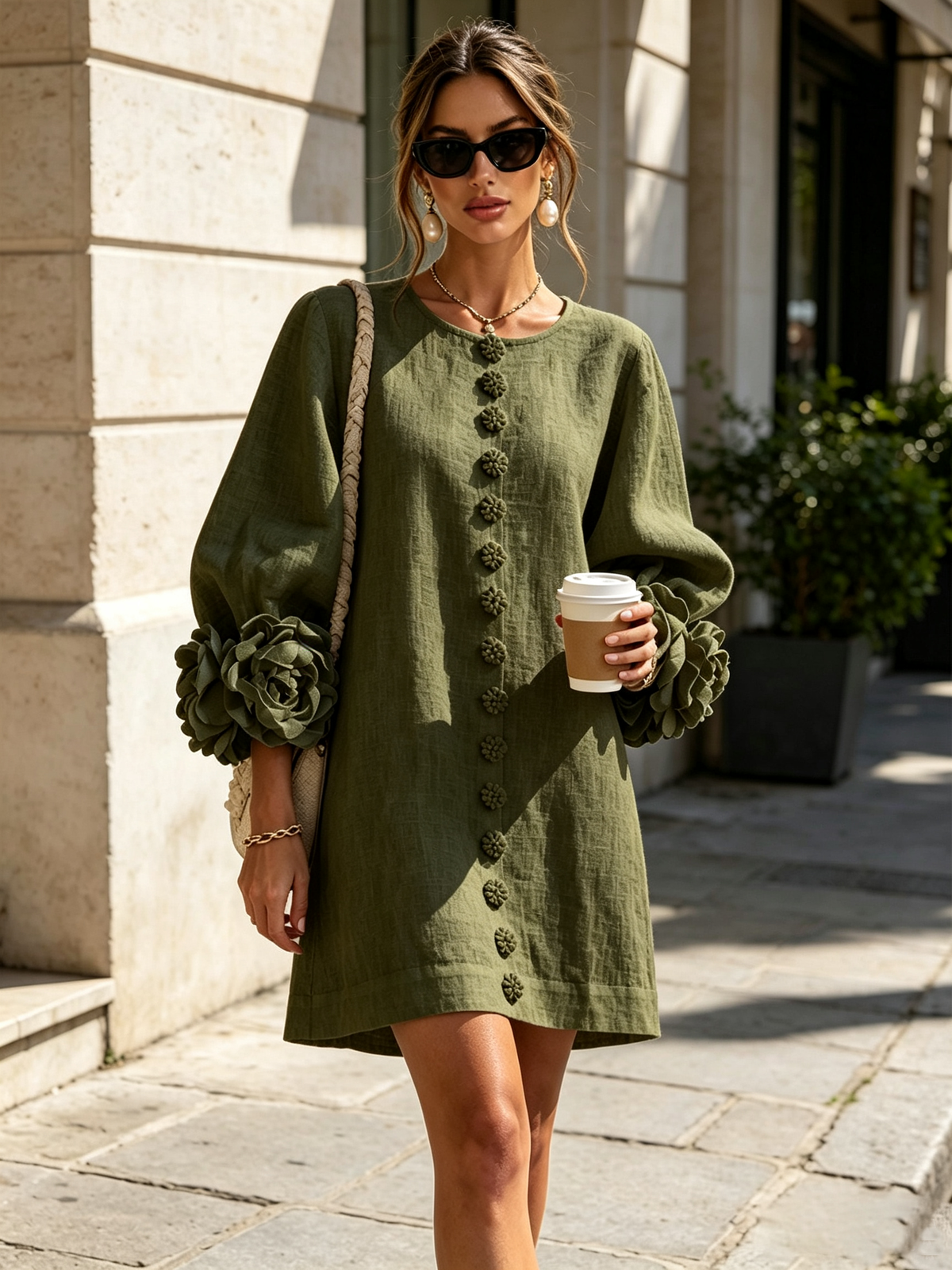 Therese | Bloemen mini-jurk