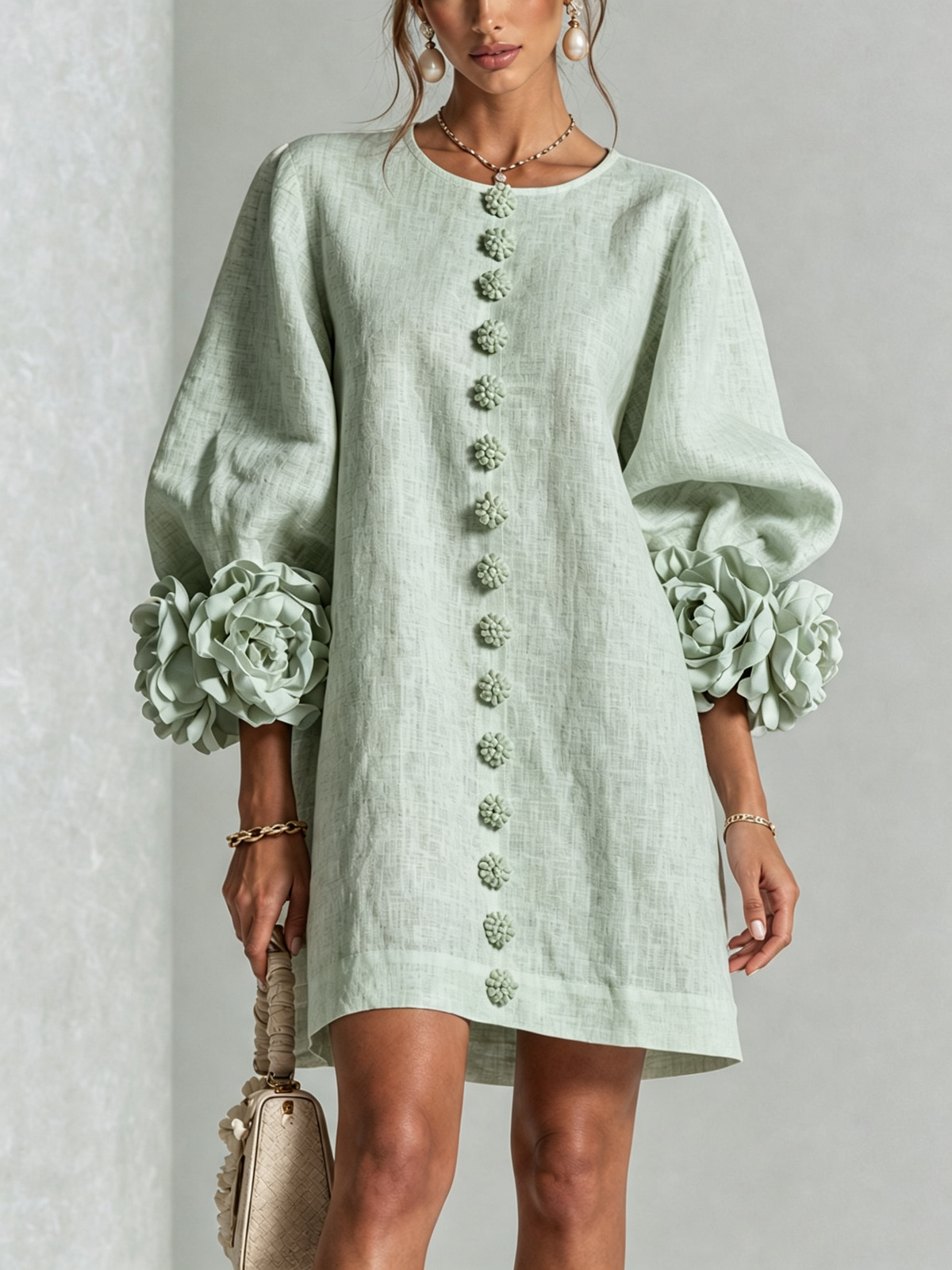 Therese | Bloemen mini-jurk