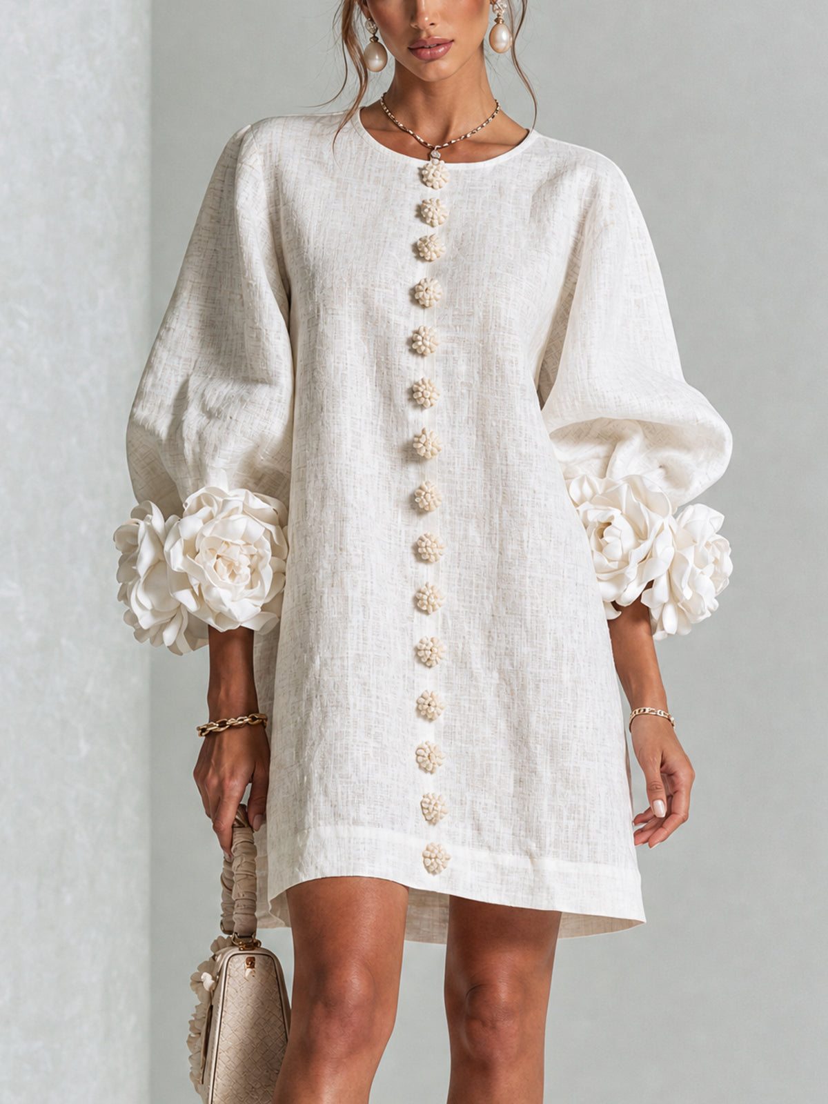 Therese | Bloemen mini-jurk