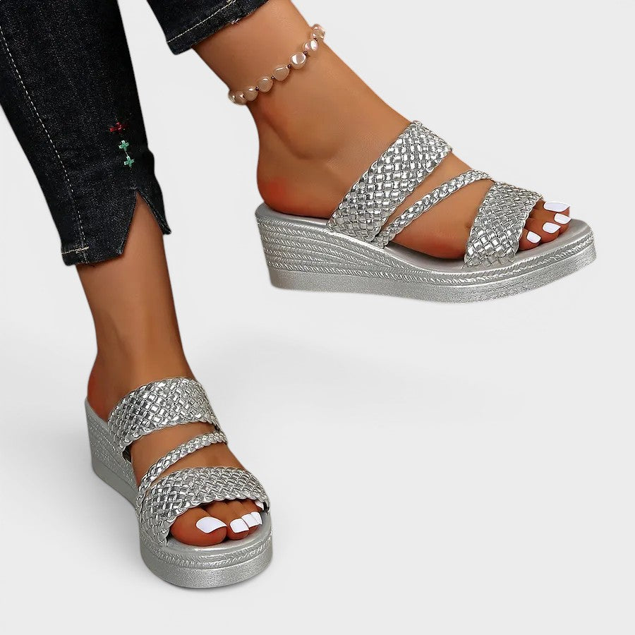 Susanne | Comfortabele plateausandalen