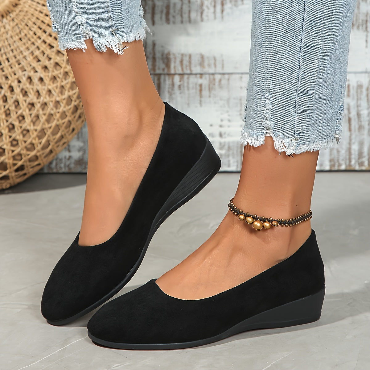Éliane | Comfortabele ballerina’s met sleehak