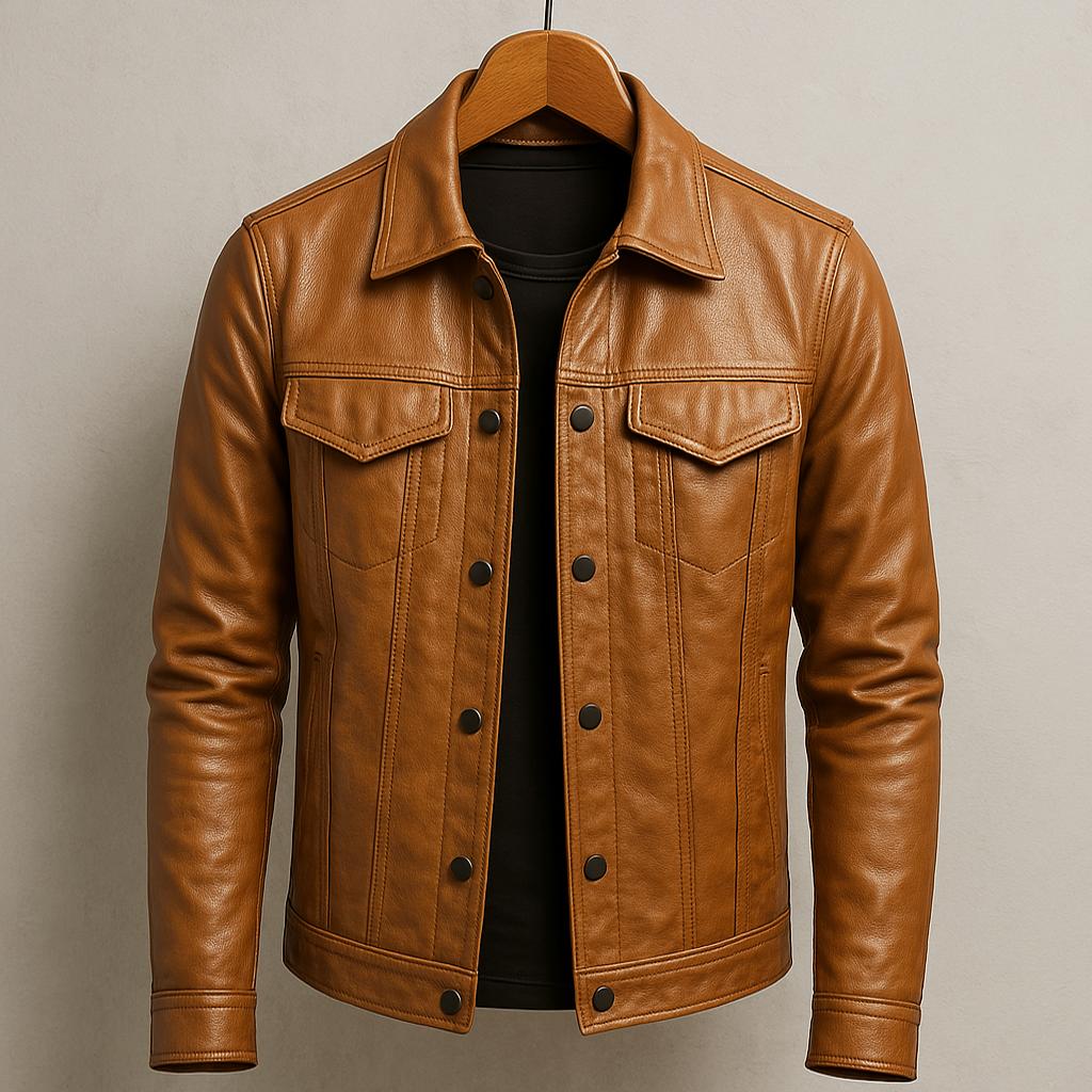 Darius | Stijlvolle Jas in Moto-Look