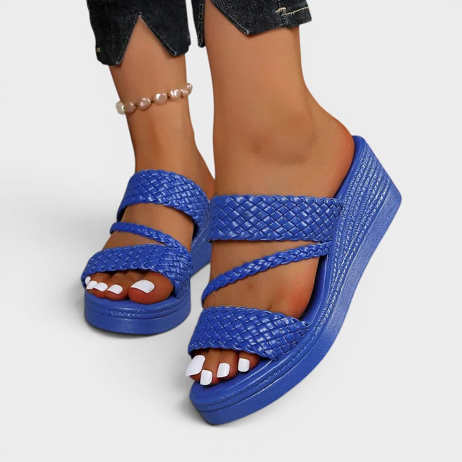 Susanne | Comfortabele plateausandalen