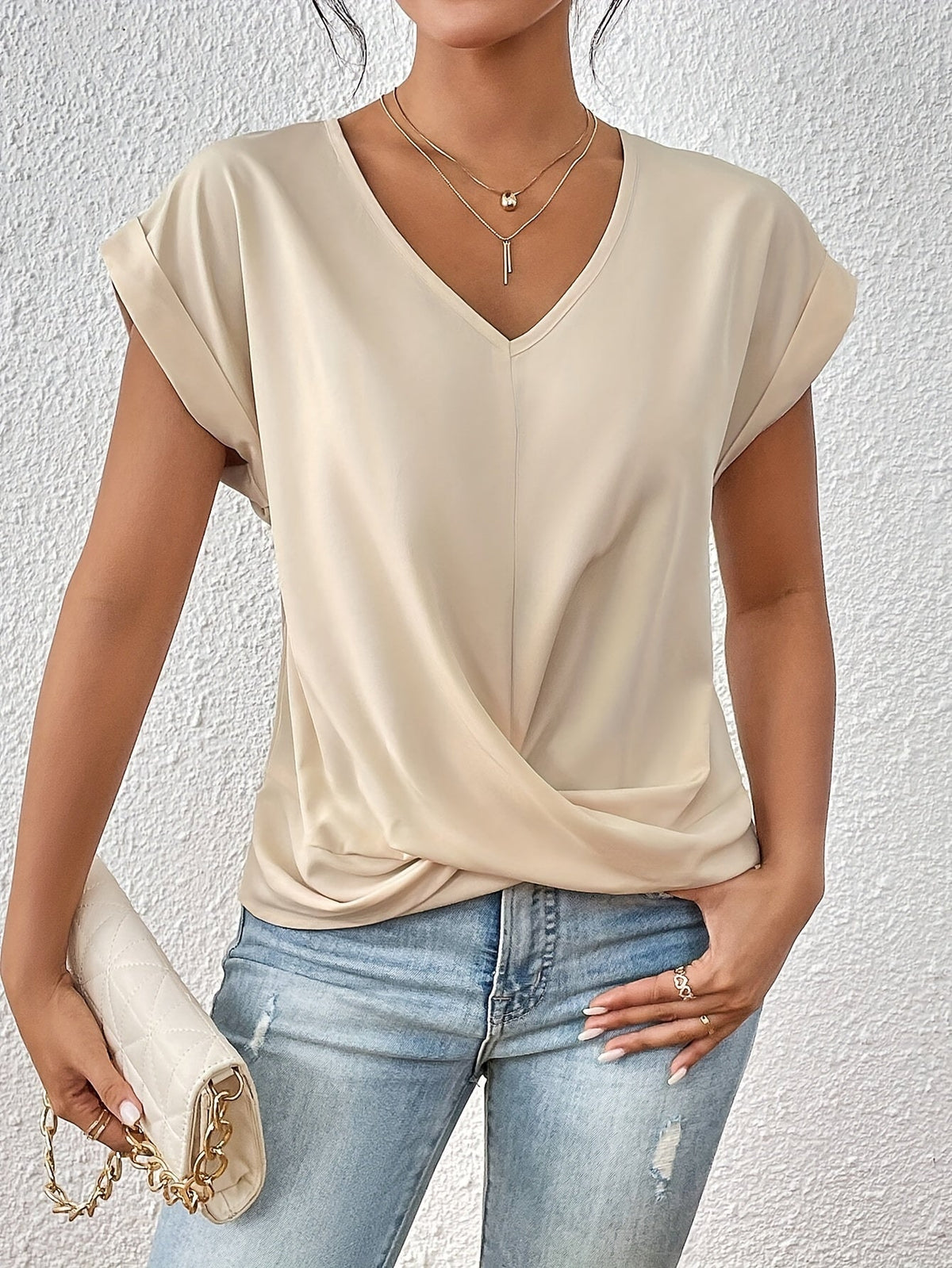 Cleo | Elegante V-Hals Overhemd