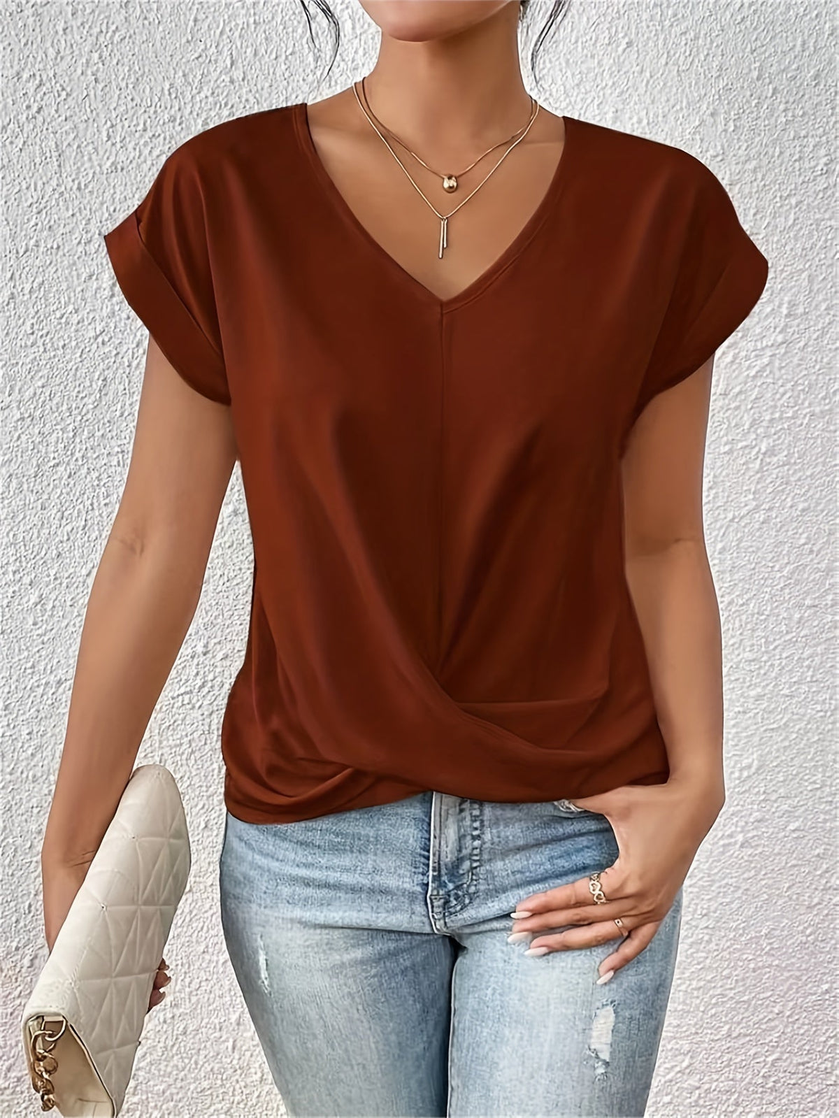 Cleo | Elegante V-Hals Overhemd