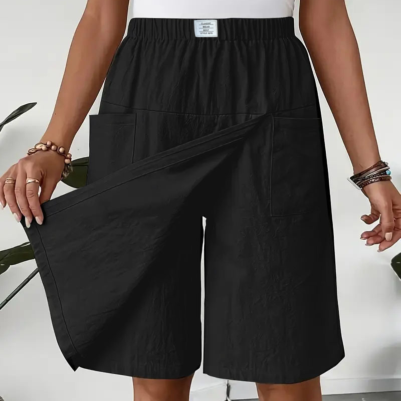 Mirevyn - Casual jurk voor vrouwen met elastische taille asymmetrische short rok