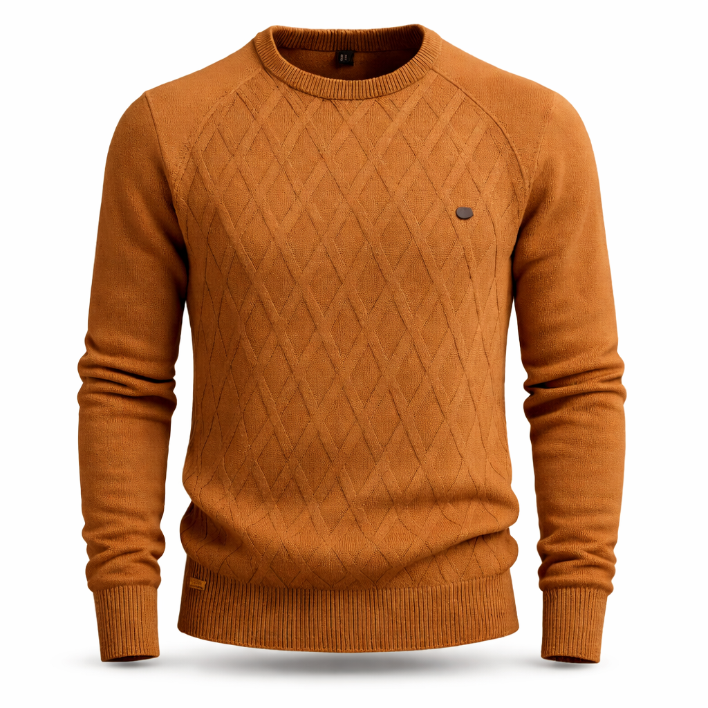 Jack | Heren Kabeltrui met Ronde Hals