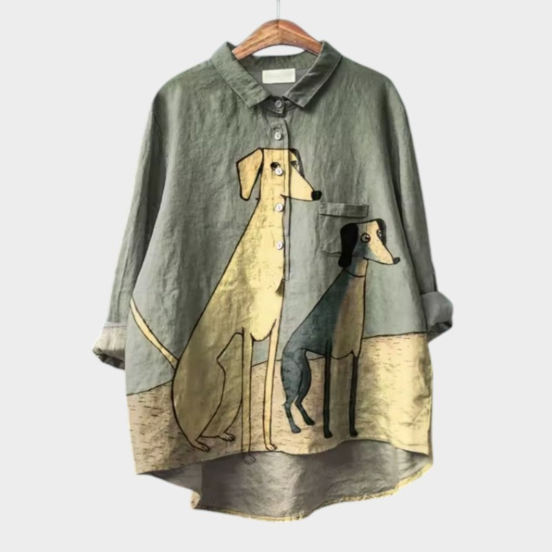 Danica | Tijdloze Blouse met Print