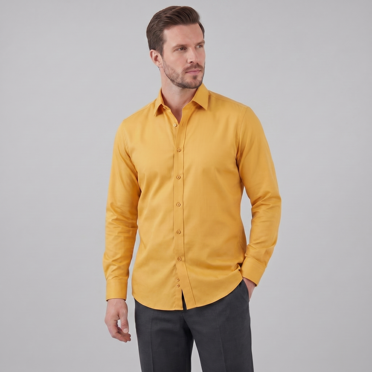 Austin | Heren Overhemd Slim Fit met Lange Mouwen
