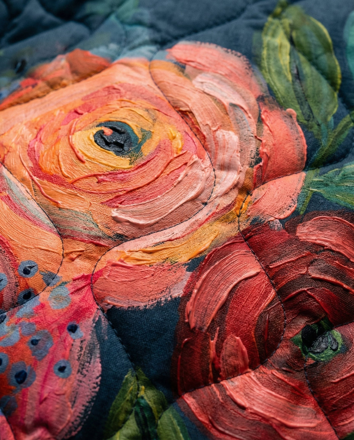 Amanda | Gewatteerd jasje met vintage bloemenprint
