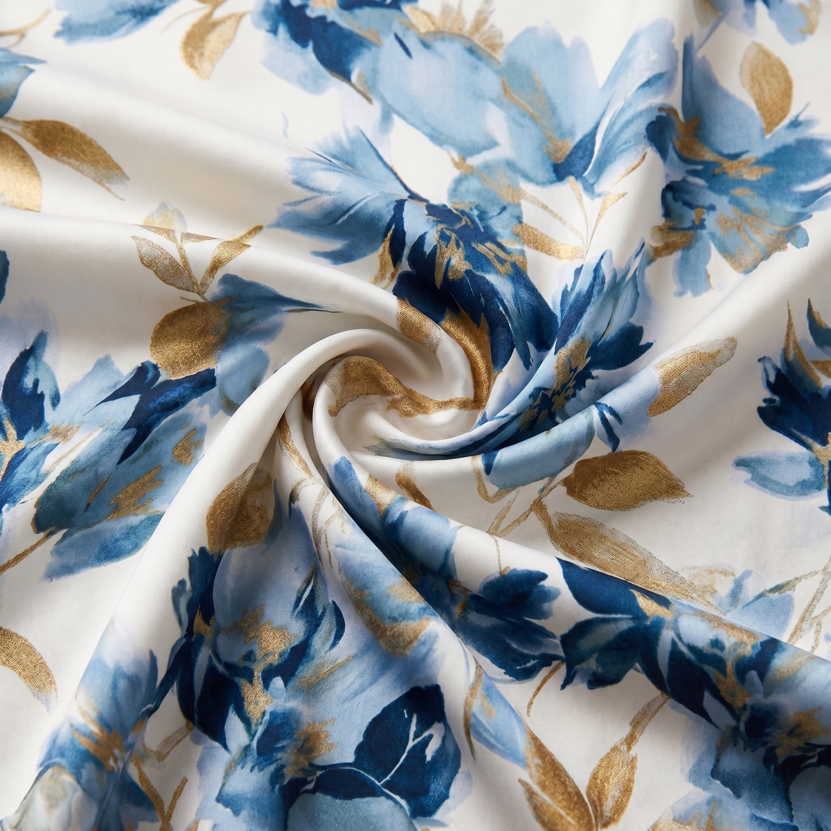 Elane | Midi-jurk met bloemenprint en geknoopte taille
