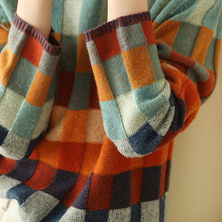 Ravelyn | Rollneck Trui met Patchwork
