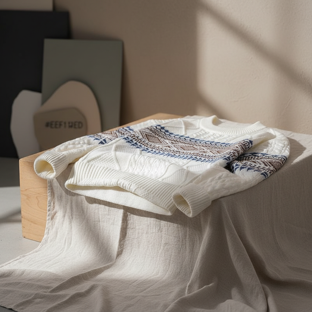 Christopher | Heren Kabeltrui met Winterpatroon