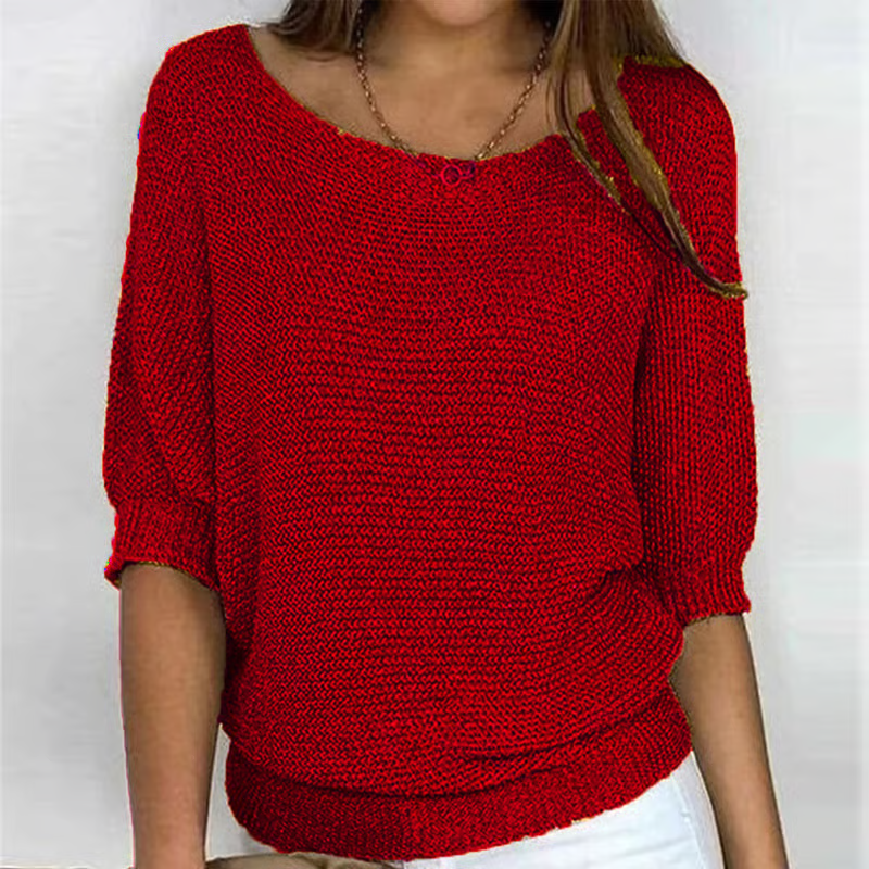 Kyla | Lichte Zomertrui met 3/4 Mouwen – Comfort & Casual Elegantie