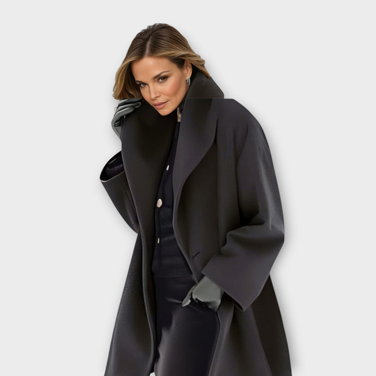 Yfke | Elegante Oversized Jas met Verfijnde Snit