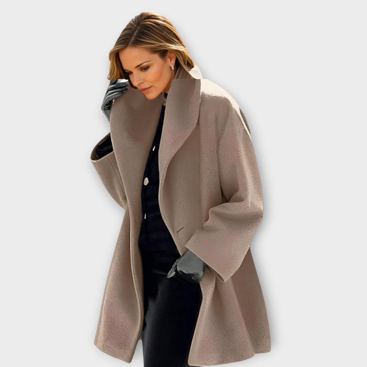 Yfke | Elegante Oversized Jas met Verfijnde Snit