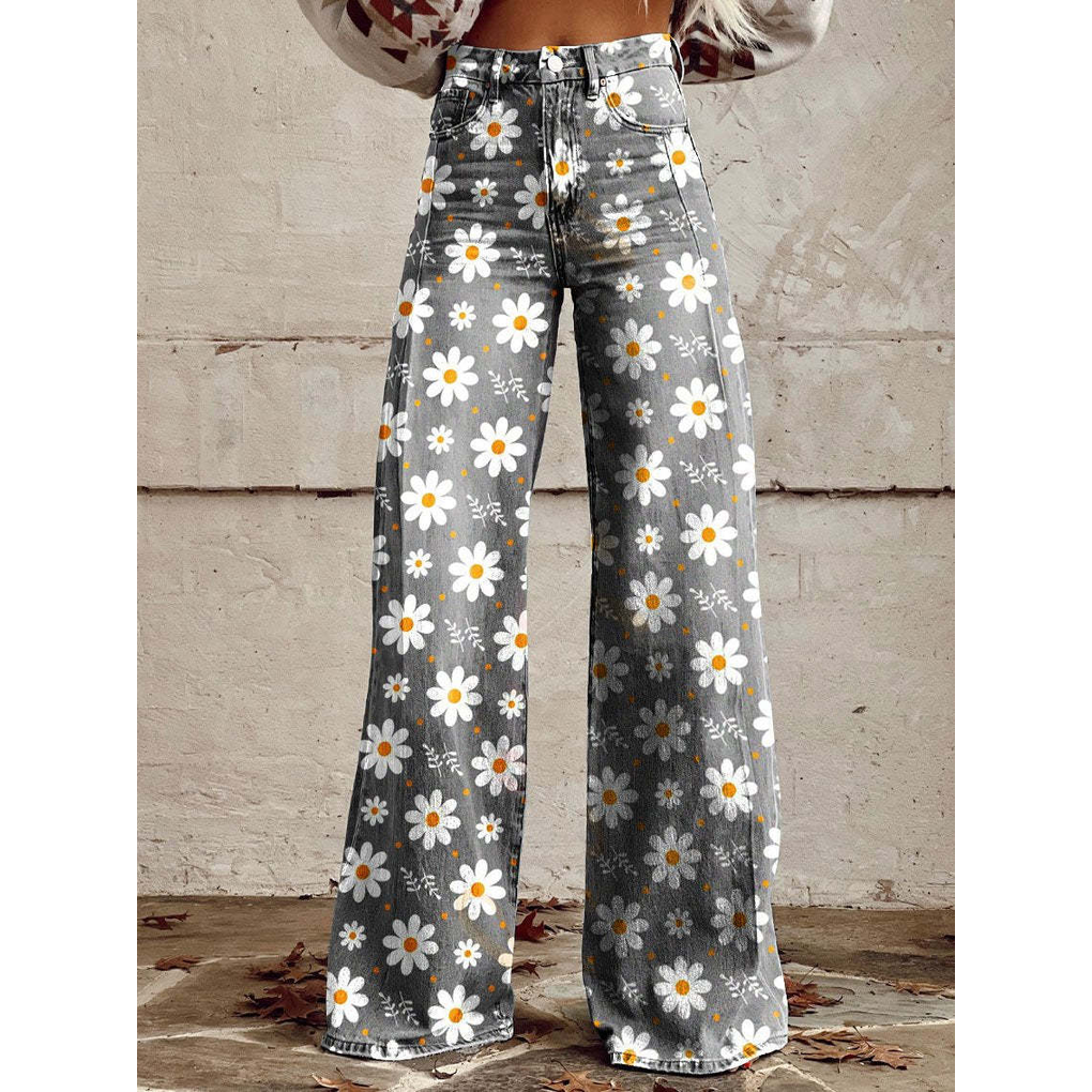 Tialda | High Waist Geprinte Jeans